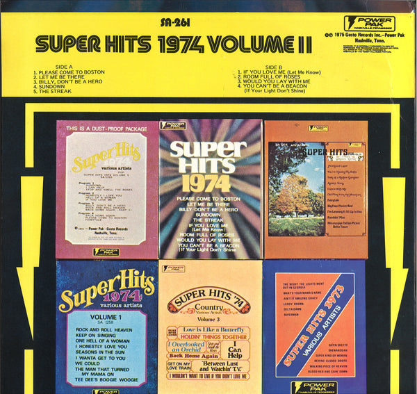 Various Artists Super Hits 1974 Volume 2