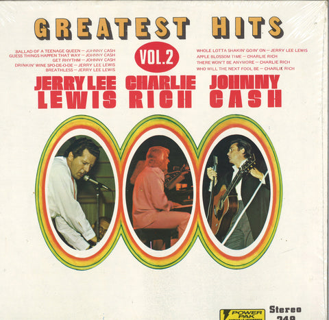 Jerry Lee Lewis, Charlie Rich, And Johnny Cash Greatest Hits Vol. 2