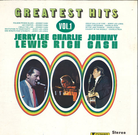 Jerry Lee Lewis, Charlie Rich, And Johnny Cash Greatest Hits Vol.1