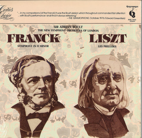 César Franck & Franz Liszt Franck: Symphony In D Minor; Liszt: Les Preludes