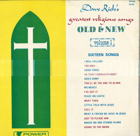 Dave Rich's Greatest Religious Songs Old & New Volume 1