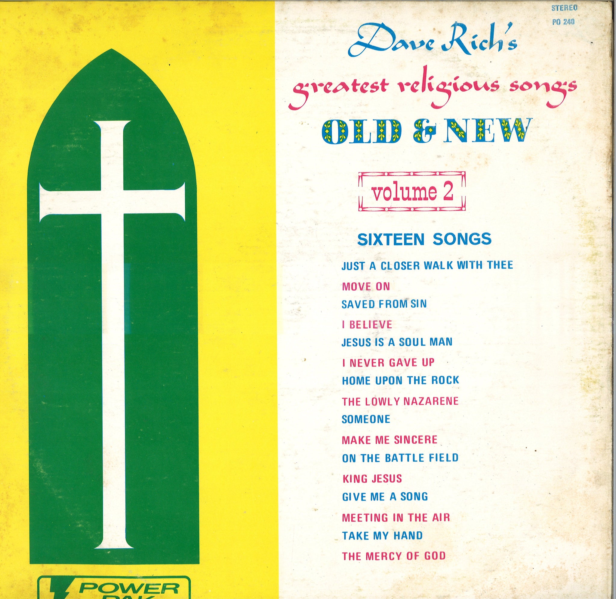 Dave Rich's Greatest Religious Songs Old & New Volume 2