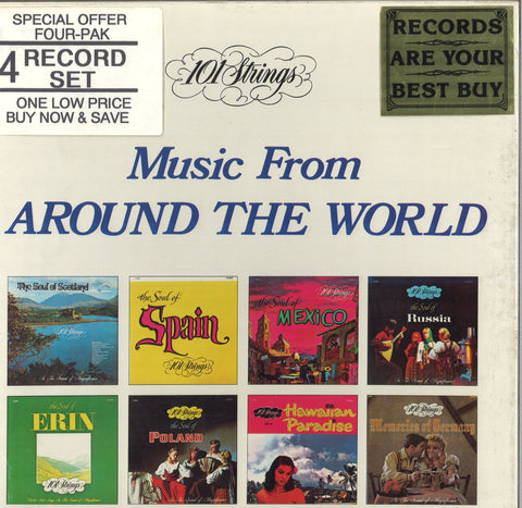 101 Strings Orchestra Music From Around The World: 4 LP Set
