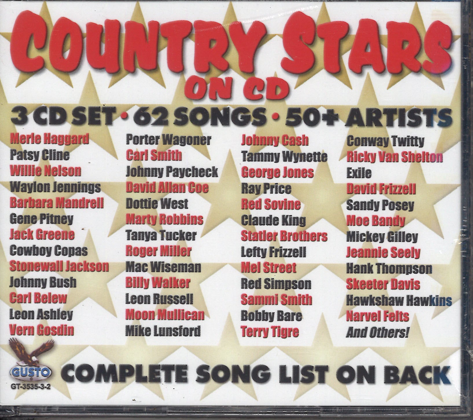 Various Artists Country Stars On CD: 3 CD Set