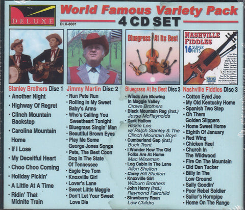 Various Artists World Famous Variety Pack Bluegrass: 4 CD Set