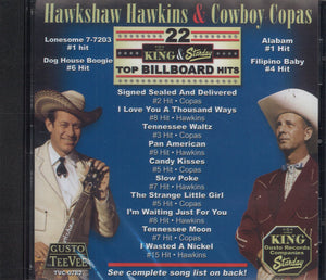 Hawkshaw Hawkins & Cowboy Copas 22 King & Starday Top Billboard Hits