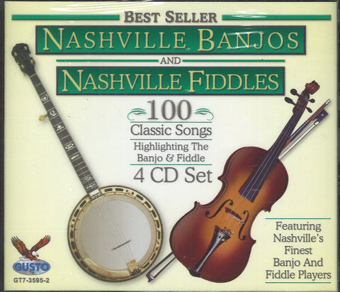 Nashville Banjos & Nashville Fiddles 100 Classic Songs: 4 CD Set