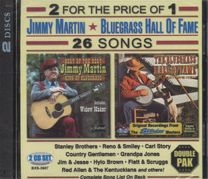 Various Artists Jimmy Martin & Bluegrass Hall Of Fame: 2 CD Set