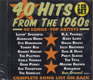 Various Artists 40 Hits From The 1960s: 2 CD Set