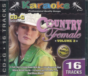 Karaoke Country Female Volume 3
