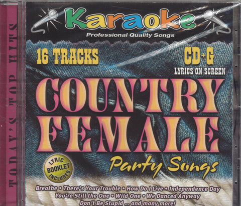 Karaoke Country Female Party Songs