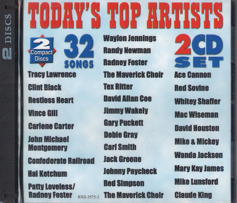 Various Artists Today's Top Artists: 2 CD Set