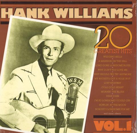 Hank Williams 20 Greatest Hits V1